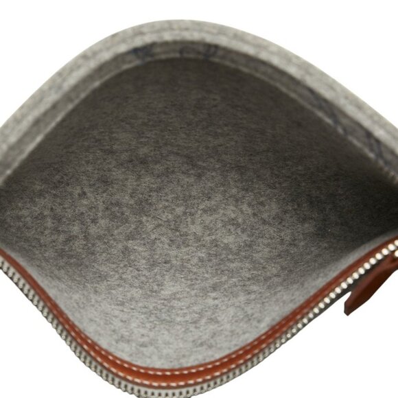 HERMES Gray Leather Shoulder Bag - Picture 6 of 10
